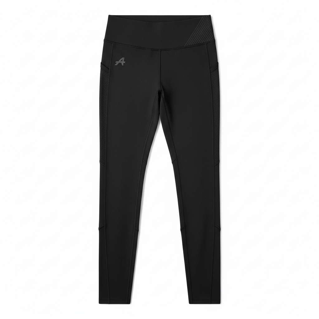 Women's High-Performance Black Leggings