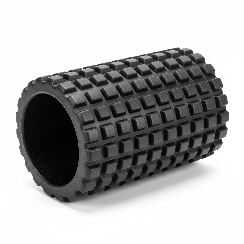 Textured foam roller for muscle recovery