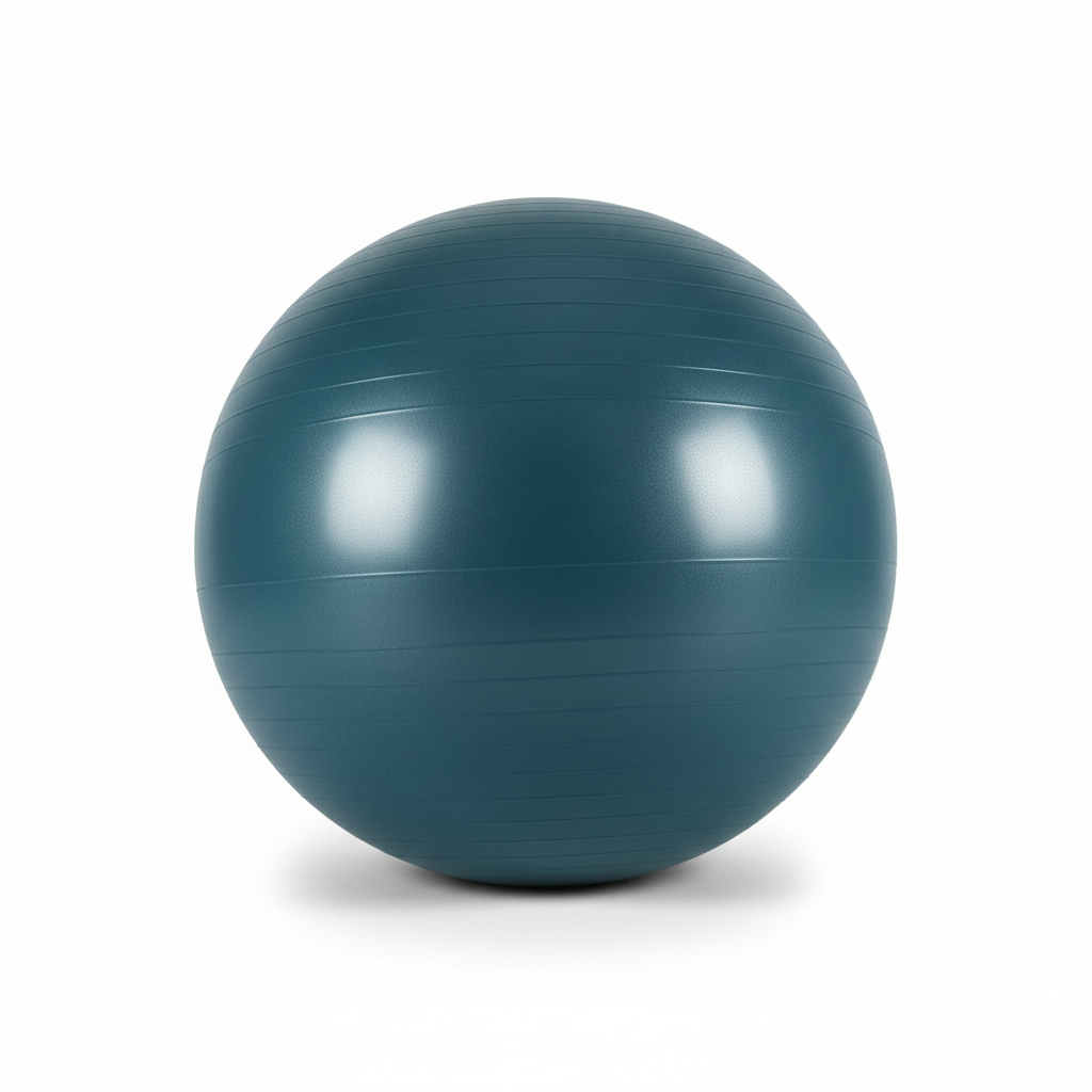 Anti-burst exercise stability ball with pump