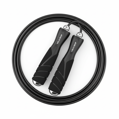Speed skipping rope with foam handles
